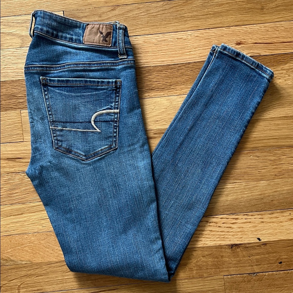 American Eagle Outfitters Women's Medium Blue Jeggings
